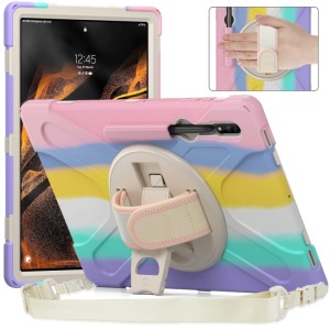 Shockproof  Pancerne Etui z Paskiem do Samsung Galaxy Tab S8 Ultra kolorowe