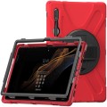 Shockproof Pancerne Etui z Paskiem do Samsung Galaxy Tab S8 Ultra czerwone