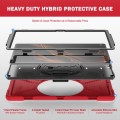 Shockproof Pancerne Etui z Paskiem do Samsung Galaxy Tab S8 Ultra czerwone