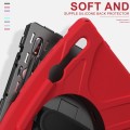 Shockproof Pancerne Etui z Paskiem do Samsung Galaxy Tab S8 Ultra czerwone