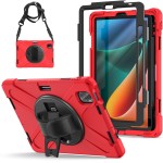 Shockproof  Pancerne Etui z Paskiem do Xiaomi Pad 5 / 5 Pro czerwone