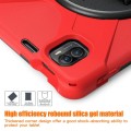 Shockproof Pancerne Etui z Paskiem do Xiaomi Pad 5 / 5 Pro czerwone
