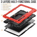 Shockproof Pancerne Etui z Paskiem do Samsung Galaxy Tab S8 Ultra czerwone