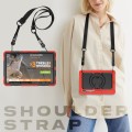 Shockproof Pancerne Etui z Paskiem do Samsung Galaxy Tab S8 Ultra czerwone