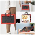 Shockproof Pancerne Etui z Paskiem do Samsung Galaxy Tab S8 Ultra czerwone