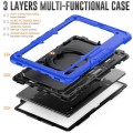 Shockproof Pancerne Etui z Paskiem do Samsung Galaxy Tab S8 Ultra niebieskie