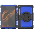 Shockproof Pancerne Etui z Paskiem do Samsung Galaxy Tab S8 Ultra niebieskie