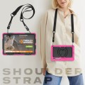 Shockproof Pancerne Etui z Paskiem do Samsung Galaxy Tab S8 Ultra różowe