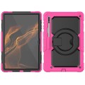 Shockproof Pancerne Etui z Paskiem do Samsung Galaxy Tab S8 Ultra różowe