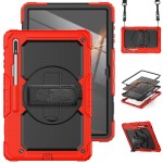 Shockproof  Pancerne Etui z Uchwytem do Samsung Galaxy Tab S8 Ultra czerwone
