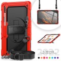 Shockproof Pancerne Etui z Uchwytem do Samsung Galaxy Tab S8 Ultra czerwone