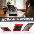 Shockproof Pancerne Etui z Uchwytem do Samsung Galaxy Tab S8 Ultra czerwone