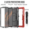 Shockproof Pancerne Etui z Uchwytem do Samsung Galaxy Tab S8 Ultra czerwone