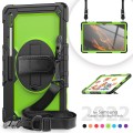 Shockproof Pancerne Etui z Uchwytem do Samsung Galaxy Tab S8 Ultra zielone
