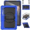 Shockproof Pancerne Etui z Uchwytem do Samsung Galaxy Tab S8 Ultra niebieskie