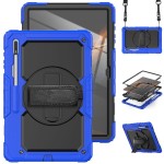 Shockproof  Pancerne Etui z Uchwytem do Samsung Galaxy Tab S8 Ultra niebieskie