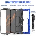 Shockproof Pancerne Etui z Uchwytem do Samsung Galaxy Tab S8 Ultra niebieskie