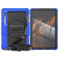 Shockproof Pancerne Etui z Uchwytem do Samsung Galaxy Tab S8 Ultra niebieskie