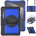 Shockproof Pancerne Etui z Uchwytem do Samsung Galaxy Tab S8 Ultra niebieskie