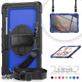 Shockproof Pancerne Etui z Uchwytem do Samsung Galaxy Tab S8 Ultra niebieskie