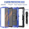 Shockproof Pancerne Etui z Uchwytem do Samsung Galaxy Tab S8 Ultra niebieskie