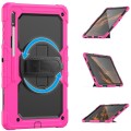 Shockproof Pancerne Etui z Uchwytem do Samsung Galaxy Tab S8 Ultra różowe