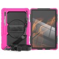 Shockproof Pancerne Etui z Uchwytem do Samsung Galaxy Tab S8 Ultra różowe