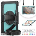Shockproof Pancerne Etui z Uchwytem do Samsung Galaxy Tab S8 Ultra miętowe