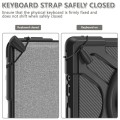 Czarne Pancerne Etui z uchwytem do Microsoft Surface Go 1 2 3