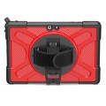 Czerwone Pancerne Etui z uchwytem do Microsoft Surface Go 1 2 3