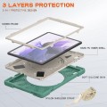 Pancerne Etui Obudowa z Paskiem i Uchwytem do Samsung Galaxy Tab S7 FE / Tab S7 Plus szmaragdowe