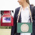 Pancerne Etui Obudowa z Paskiem i Uchwytem do Samsung Galaxy Tab S7 FE / Tab S7 Plus szmaragdowe
