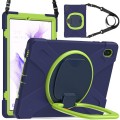 Pancerne Etui Obudowa z Paskiem i Uchwytem do Samsung Galaxy Tab S7 FE / Tab S7 Plus granatowe