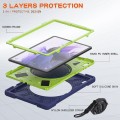 Pancerne Etui Obudowa z Paskiem i Uchwytem do Samsung Galaxy Tab S7 FE / Tab S7 Plus granatowe