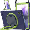 Pancerne Etui Obudowa z Paskiem i Uchwytem do Samsung Galaxy Tab S7 FE / Tab S7 Plus granatowe