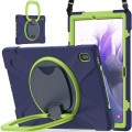 Pancerne Etui Obudowa z Paskiem i Uchwytem do Samsung Galaxy Tab S7 FE / Tab S7 Plus granatowe