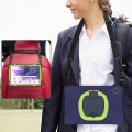 Pancerne Etui Obudowa z Paskiem i Uchwytem do Samsung Galaxy Tab S7 FE / Tab S7 Plus granatowe