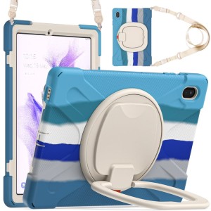 Pancerne Etui Obudowa z Paskiem i Uchwytem do Samsung Galaxy Tab S7 FE / Tab S7 Plus kolorowe