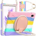 Pancerne Etui Obudowa z Paskiem i Uchwytem do Samsung Galaxy Tab S7 FE / Tab S7 Plus kolorowe