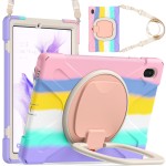 Pancerne Etui Obudowa z Paskiem i Uchwytem do Samsung Galaxy Tab S7 FE / Tab S7 Plus kolorowe