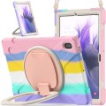 Pancerne Etui Obudowa z Paskiem i Uchwytem do Samsung Galaxy Tab S7 FE / Tab S7 Plus kolorowe