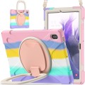 Pancerne Etui Obudowa z Paskiem i Uchwytem do Samsung Galaxy Tab S7 FE / Tab S7 Plus kolorowe