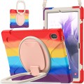 Pancerne Etui Obudowa z Paskiem i Uchwytem do Samsung Galaxy Tab S7 FE / Tab S7 Plus kolorowe