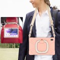 Pancerne Etui Obudowa z Paskiem i Uchwytem do Samsung Galaxy Tab S7 FE / Tab S7 Plus różowe