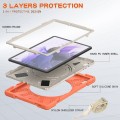 Pancerne Etui Obudowa z Paskiem i Uchwytem do Samsung Galaxy Tab S7 FE / Tab S7 Plus pomarańczowe