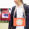 Pancerne Etui Obudowa z Paskiem i Uchwytem do Samsung Galaxy Tab S7 FE / Tab S7 Plus pomarańczowe