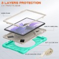 Pancerne Etui Obudowa z Paskiem i Uchwytem do Samsung Galaxy Tab S7 FE / Tab S7 Plus miętowe