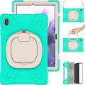Pancerne Etui Obudowa z Paskiem i Uchwytem do Samsung Galaxy Tab S7 FE / Tab S7 Plus miętowe