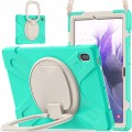 Pancerne Etui Obudowa z Paskiem i Uchwytem do Samsung Galaxy Tab S7 FE / Tab S7 Plus miętowe