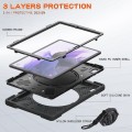 Pancerne Etui Obudowa z Paskiem i Uchwytem do Samsung Galaxy Tab S7 FE / Tab S7 Plus czarne